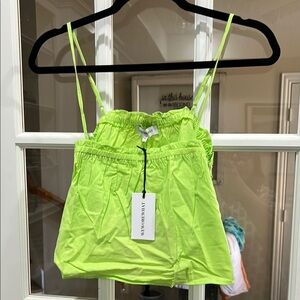 WeWoreWhat Neon Green Top